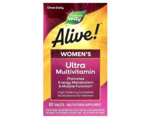Nature's Way, Alive!, Women's Ultra Multivitamin, 60 Tablets