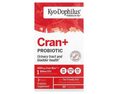 Kyolic, Kyo-Dophilus, Cran+ Probiotic , 60 Capsules