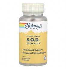 Solaray, Enteric Coated S.O.D. 2000 Plus™, 100 VegCaps