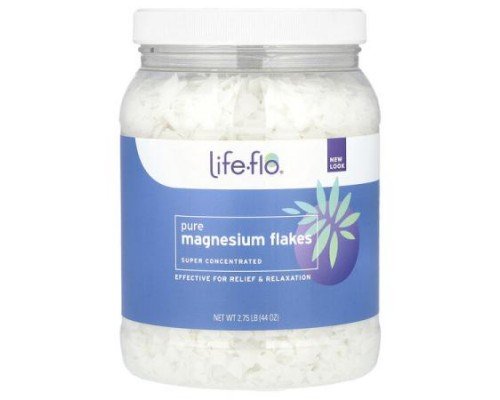 Life-flo, Pure Magnesium Flakes, Super Concentrated, 2.75 lb (44 oz)