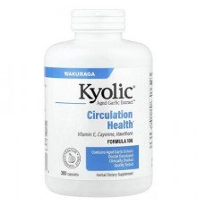 Kyolic, Aged Garlic Extract™, Circulation Health, Formula 106, 300 Capsules
