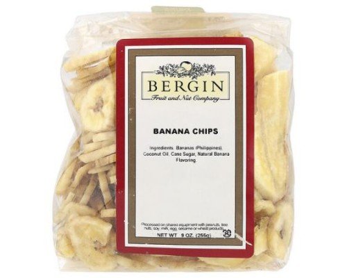 Bergin Fruit and Nut Company, Banana Chips, 9 oz (255 g)