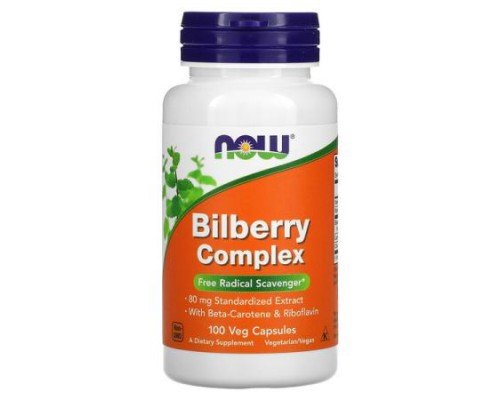 NOW Foods, Bilberry Complex, 100 Veg Capsules