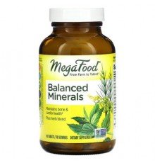 MegaFood, Balanced Minerals, 90 Tablets