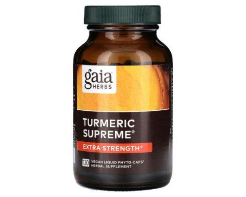 Gaia Herbs, Turmeric Supreme, Extra Strength, 120 Vegan Liquid Phyto-Caps