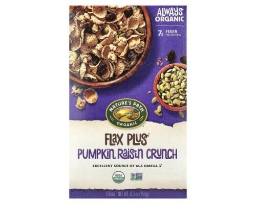 Nature's Path, Organic, Flax Plus Cereal, Pumpkin Raisin Crunch, 12.3 oz (350 g)