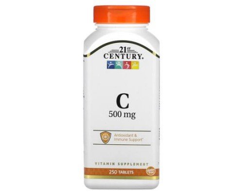 21st Century, Vitamin C, 500 mg, 250 Tablets
