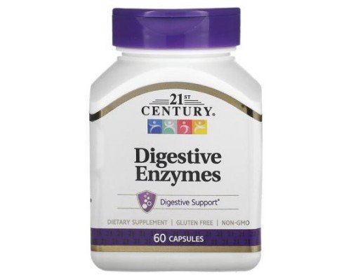 21st Century, Digestive Enzymes, 60 Capsules