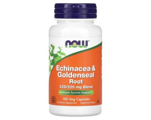NOW Foods, Echinacea & Goldenseal Root, 100 Veg Capsules