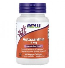 NOW Foods, Astaxanthin, 4 mg, 60 Veggie Softgels