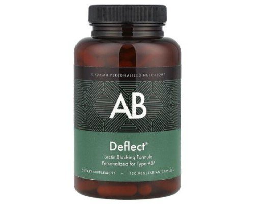 D'adamo, Deflect® AB, Lectin Blocking Formula, 120 Vegetarian Capsules