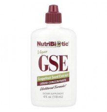 NutriBiotic, Vegan GSE, Grapefruit Seed Extract, Liquid Concentrate, 100 mg, 4 fl oz (118 ml)