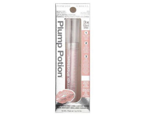 Physicians Formula, Plump Potion®, Needle-Free Lip Plumping Cocktail, 2214 Pink Crystal Potion, 0.1 oz (3 g)