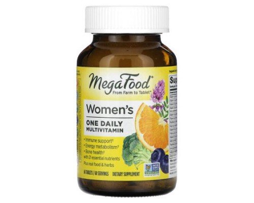 MegaFood, Women’s One Daily Multivitamins, 60 Tablets