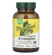MegaFood, Balanced B Complex, 30 Tablets