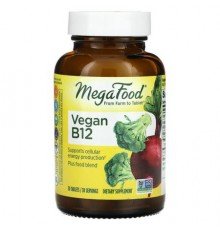 MegaFood, Vegan B12, 30 Tablets