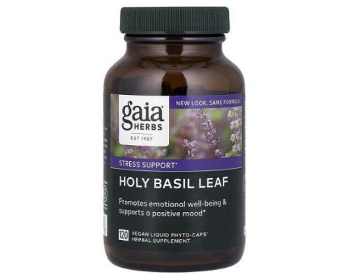 Gaia Herbs, Holy Basil Leaf, 120 Vegan Liquid Phyto-Caps®