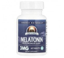 Source Naturals, Melatonin, 60 Tablets