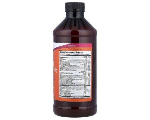 NOW Foods, Liquid Multi with Xylitol, Tropical Orange, Iron-Free, 16 fl oz (473 ml)