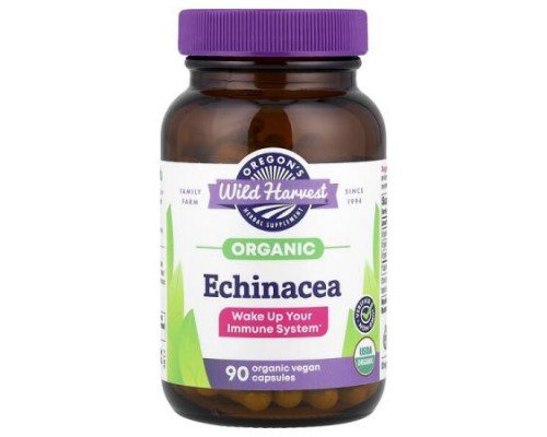 Oregon's Wild Harvest, Organic Echinacea, 90 Organic Vegan Capsules
