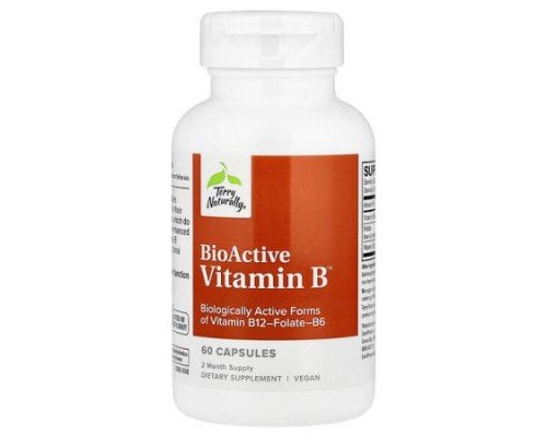Terry Naturally, BioActive Vitamin B™, 60 Capsules