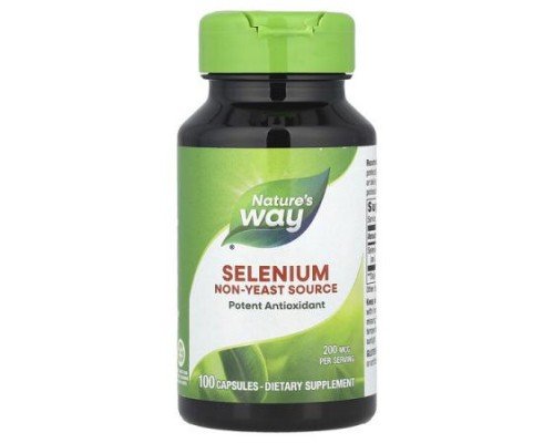 Nature's Way, Selenium, 200 mcg, 100 Capsules