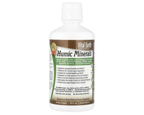 Vital Earth Minerals, Humic Minerals, 32 fl oz (946 ml)