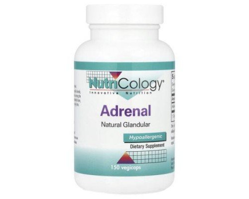 Nutricology, Adrenal, Natural Glandular, 100 mg , 150 Vegicaps