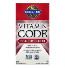 Garden of Life, Vitamin Code®, Healthy Blood™, 60 Vegan Capsules