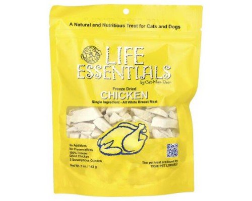 Cat-Man-Doo, Life Essentials, Freeze Dried Chicken, For Cats & Dogs, 5 oz (142 g)