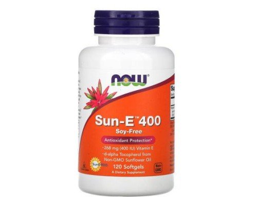 NOW Foods, Sun-E 400, 268 mg (400 IU), 120 Softgels