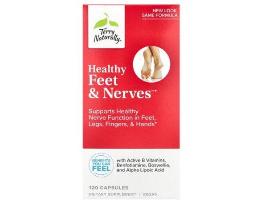 Terry Naturally, Healthy Feet & Nerves™, 120 Capsules