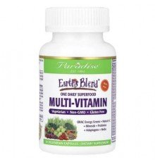 Paradise Herbs, Earth's Blend, One Daily Superfood Multi-Vitamin with Iron, 30 Vegetarian Capsules