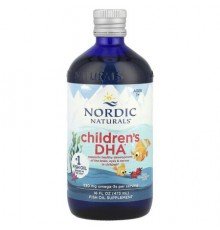 Nordic Naturals, Children's DHA™, Ages 1+, Great Strawberry, 530 mg, 16 fl oz (473 ml)