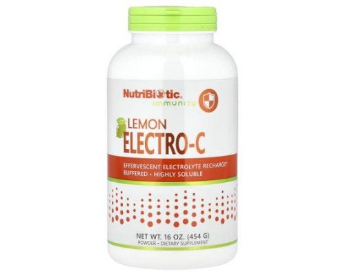NutriBiotic, Immunity, Lemon Electro-C Powder, 16 oz (454 g)