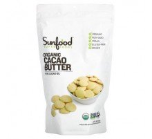 Sunfood, Organic Cacao Butter, 1 lb (454 g)