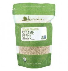 Kevala, Organic Toasted Sesame Seeds, Unhulled, 16 oz (454 g)
