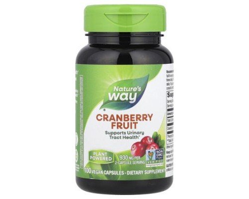 Nature's Way, Cranberry Fruit, 100 Vegan Capsules (465 mg per Capsule)