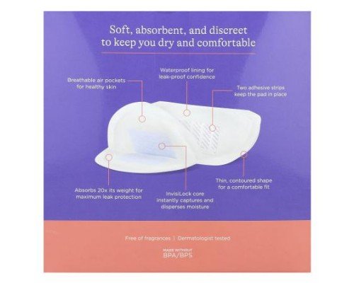 Lansinoh, Stay Dry Nursing Pads, 36 Individually Wrapped Pads