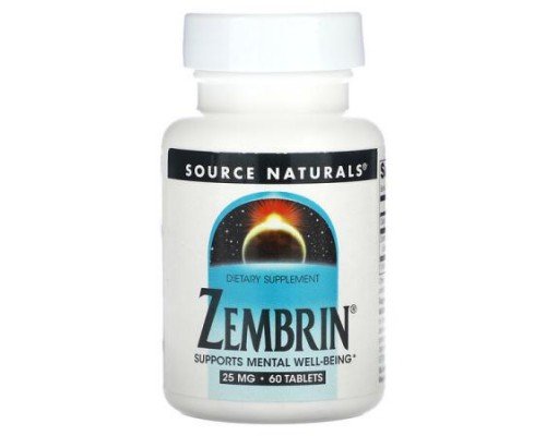 Source Naturals, Zembrin, 25 mg, 60 Tablets