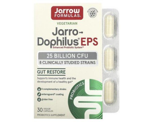 Jarrow Formulas, Jarro-Dophilus EPS, 25 Billion CFU, 30 Veggie Capsules