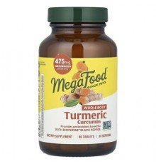 MegaFood, Turmeric Curcumin, 60 Tablets
