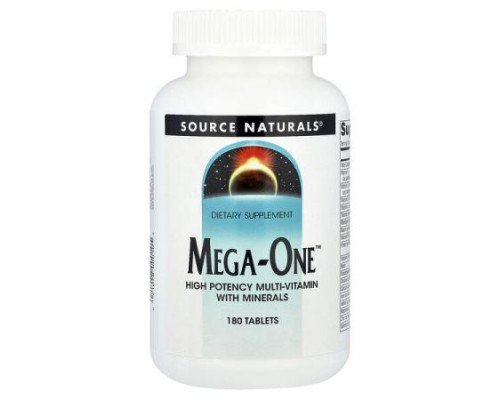 Source Naturals, Mega-One™, High Potency Multi-Vitamin With Minerals, 180 Tablets