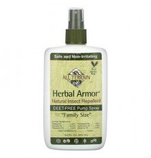 All Terrain, Herbal Armor, Natural Insect Repellent, Deet-Free Pump Spray, 8 fl oz (240 ml)