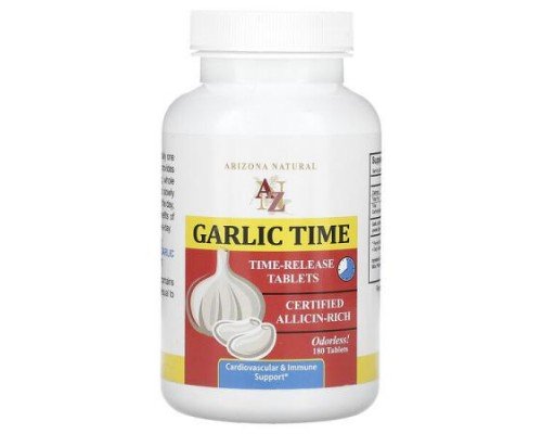 Arizona Natural, Garlic Time, 600 mg , 180 Tablets