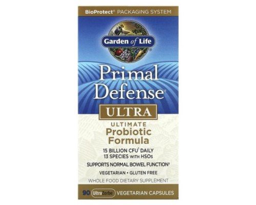 Garden of Life, Primal Defense, Ultra, Ultimate Probiotic Formula, 90 UltraZorbe Vegetarian Capsules