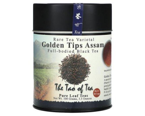 The Tao of Tea, Full-Bodied Black Tea, Golden Tips Assam, 3.5 oz (100 g)