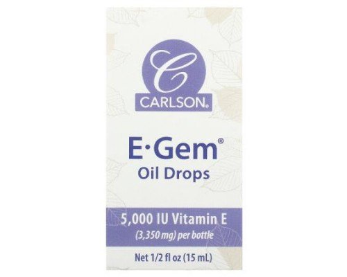 Carlson, E-Gem Oil Drops, 1/2 fl oz (15 ml)