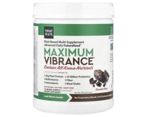 Vibrant Health, Maximum Vibrance®, Version 7, Chocolate Chunk, 23.2 oz (659 g)