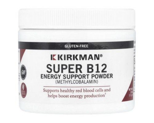 Kirkman Labs, Super B12, Energy Support Powder, 2 oz (57 g)